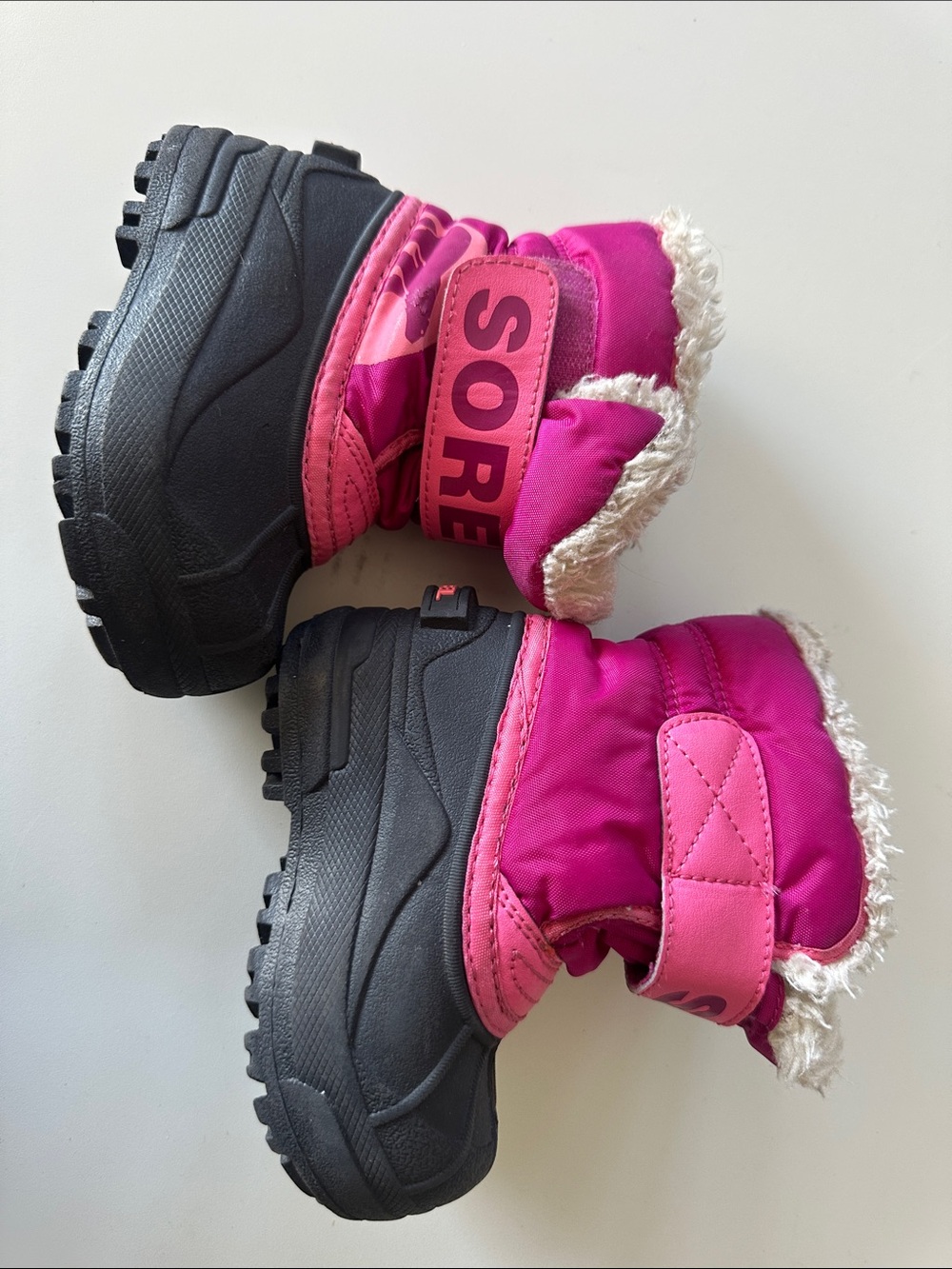Sorel Kids Pink & Black Insulated Winter Boots